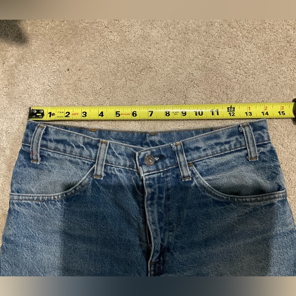 VINTAGE ORANGE TAB Levis’s Shorts - Picture 3 of 12